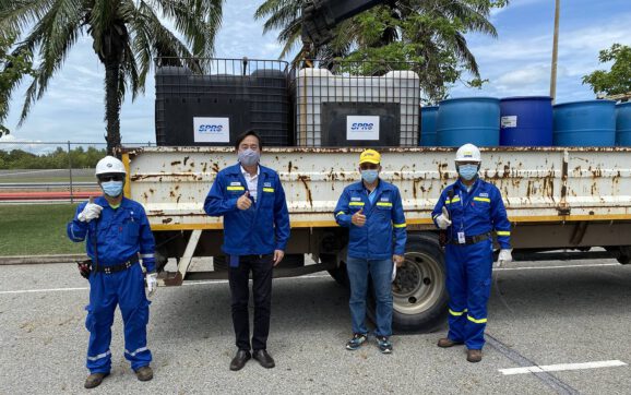 SPRC สนับสนุนน้ำยาโฟมดับเพลิงช่วยเหลือโรงงานระเบิดที่สมุทรปราการ