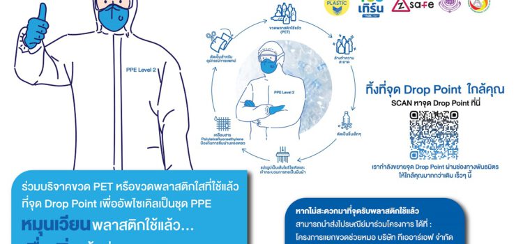 GC ชวนประชาชนบริจาคขวดพลาสติกใช้แล้ว ในโครงการ แยกขวด ช่วยหมอ แปรรูปตัดเป็นชุด PPE