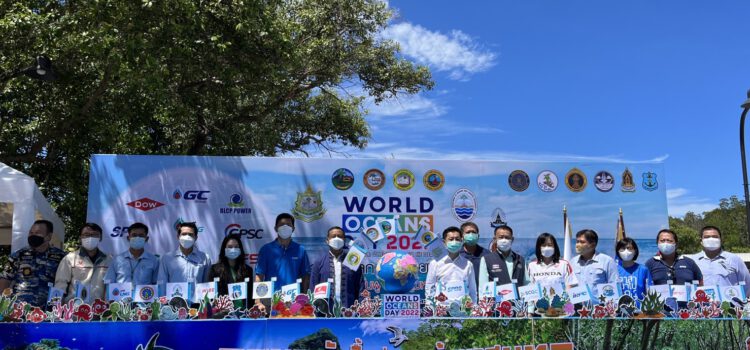 กลุ่ม GPSC ร่วมกับศูนย์การเรียนรู้ฯชุมชนบ้านไผ่ ออกบูธการบริหารจัดการขยะ ในวันทะเลโลก