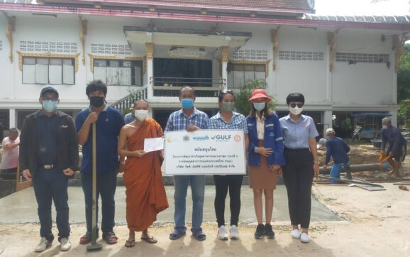โครงการท่าเรือฯเฟส 3 ร่วมกับ กลุ่มประมงเรือเล็กฯบ้านพยูน ร่วมกิจกรรมพัฒนา วัดชลธาราม(พยูน) ต.บ้านฉาง อ.บ้านฉาง จ.ระยอง