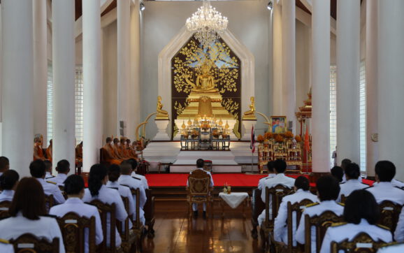 จ.ระยองและคณะสงฆ์ระยอง ประกอบพิธีเจริญพระพุทธมนต์ ถวายพระราชกุศล สมเด็จพระเจ้าลูกเธอ เจ้าฟ้าพัชรกิติยาภาฯ