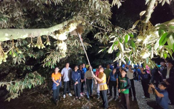 พ่อเมืองระยอง นำเกษตรกรชาวสวนทุเรียนผสมเกสรดอกทุเรียน เริ่มฤดูกาลผลิตทุเรียนคุณภาพของ จ.ระยอง