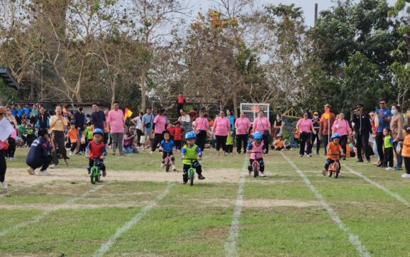 ทต.ทับมา จัดแข่งขันจักรยานขาไถ Balance Bike เด็กนักเรียนอนุบาล