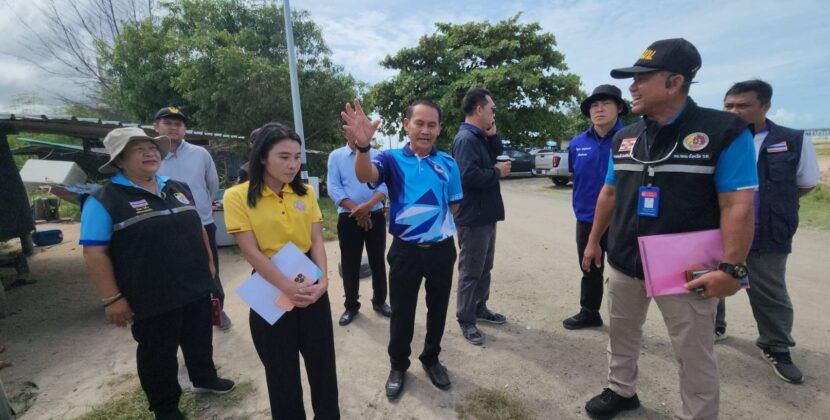 เจ้าหน้าที่ลงพื้นที่ตรวจสอบข้อเท็จจริงหลังได้รับร้องเรียน พบผู้บุกรุกปลูกสร้างที่พักรุกล้ำชายหาดหนองแฟบ
