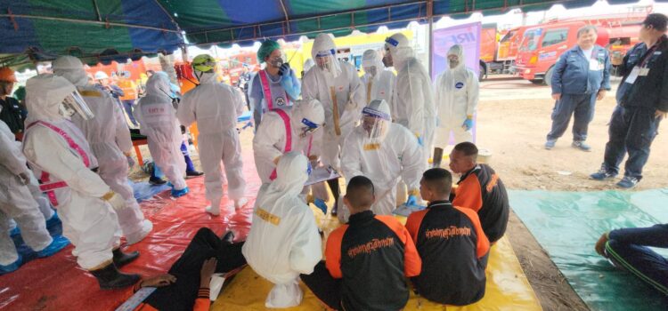 จ.ระยอง บูรณาการทุกภาคส่วนซ้อมแผนรับมือด้านสารเคมี วัตถุอันตรายระเบิดและอุบัติเหตุซ้ำซ้อน