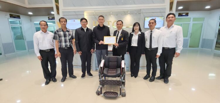 สมาคมส่งเสริมและพัฒนาคนพิการอำเภอภาชี ยกย่องเทคนิคระยอง ปรับแต่งรถวีลแชร์ให้นักกีฬาคนพิการทีมชาติ