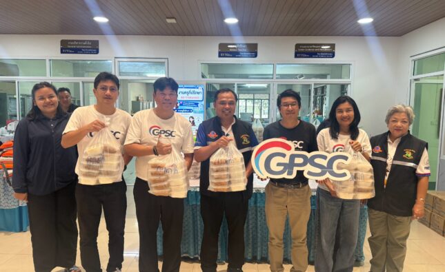 GPSC สนับสนุน วท.ระยอง ตั้งโรงครัวช่วยผู้ประสบอุทกภัยในจ.ระยอง